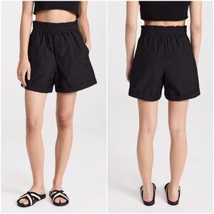 A.L.C. Kaleb Pull-On Cuffed Shorts in Black